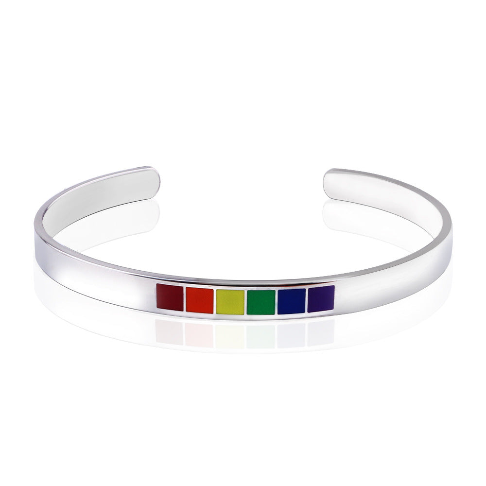 Rainbow gay al por mayor de 6 mm de acero de titanio C-Aceite de goteo Aceite ajustable ajustable
